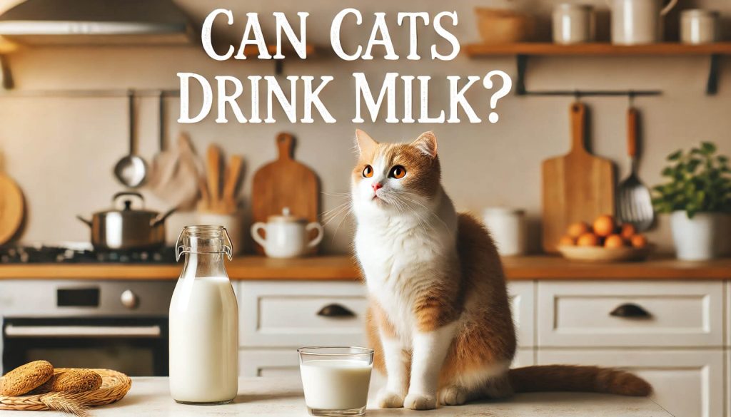 Cat drinking milk